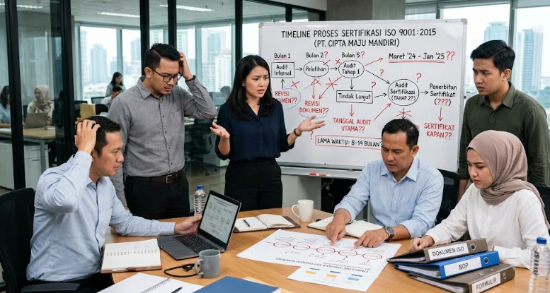 timeline waktu untuk mengurus ISO