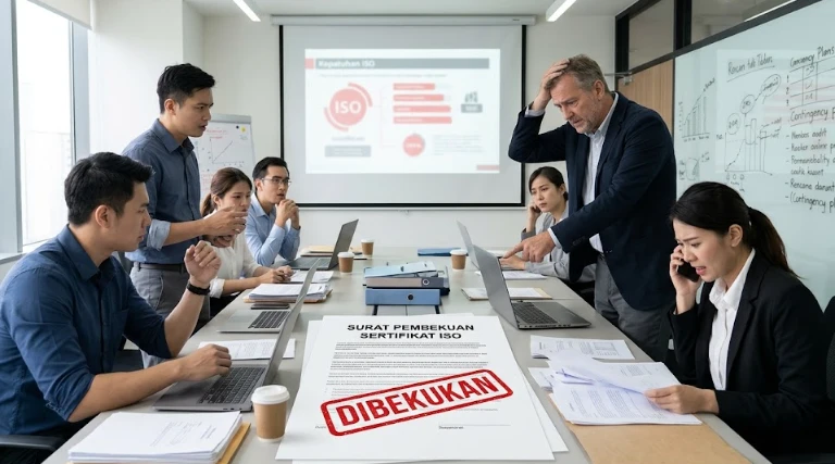 Sertifikat ISO Dibekukan